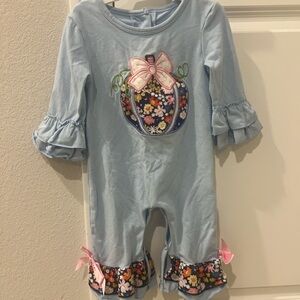 Boutique Cinderella Pumpkin Ruffle Romper
